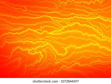 Light Orange vector natural abstract pattern. An elegant bright illustration with lines in Natural style. The best blurred design for your business.