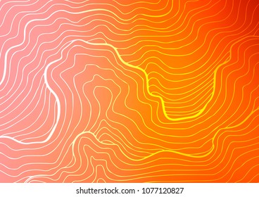 Light Orange vector natural abstract pattern. Doodles on blurred abstract background with gradient. The textured pattern can be used for website.