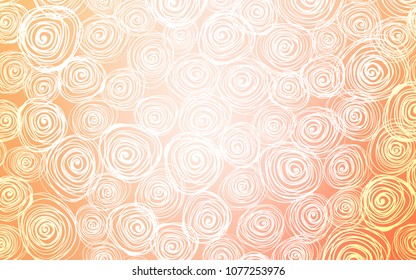Light Orange vector natural abstract background. Roses on blurred abstract background with gradient. Hand painted design for web, wrapping, wallpaper.