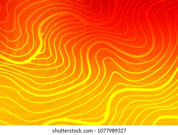 Light Orange vector natural abstract texture. Doodles on blurred abstract background with gradient. A new texture for your design.