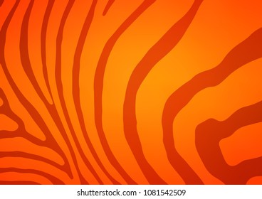 Light Orange vector natural abstract texture. An elegant bright illustration with lines in Natural style. Brand-new design for your business.