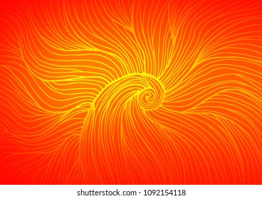 Light Orange vector natural abstract background. A vague abstract illustration with doodles in Indian style. The completely new template can be used for your brand book.