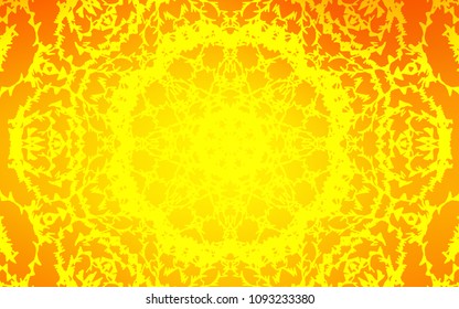 Light Orange vector natural abstract background. Creative illustration in blurred style with doodles made by child. The pattern can be used for coloring books and pages for kids.