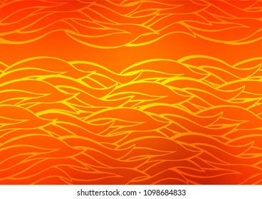 Light Orange vector natural abstract texture. Doodles on blurred abstract background with gradient. The pattern can be used for heads of websites and designs.