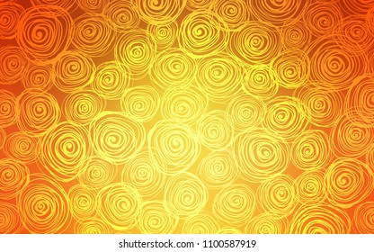 Light Orange vector natural abstract template. Roses on elegant natural pattern with gradient. The textured pattern can be used for website.