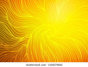 Light Orange vector natural abstract template. Modern geometrical abstract illustration with doodles. The pattern can be used for heads of websites and designs.