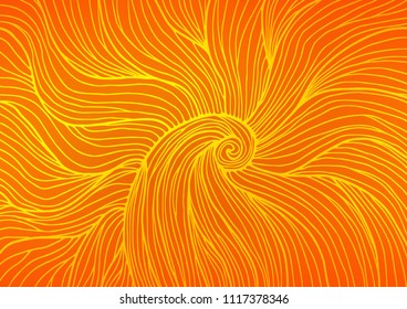 Light Orange vector natural abstract background. Brand-new colored illustration in blurry style with doodles. The elegant pattern can be used as a part of a brand book.