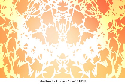 Light Orange vector natural abstract background. Creative illustration in blurred style with doodles made by child. The pattern can be used for wallpapers and coloring books.