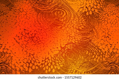 Light Orange vector natural abstract pattern. Blurred decorative design in Indian style with flowers. The completely new template can be used for your brand book.