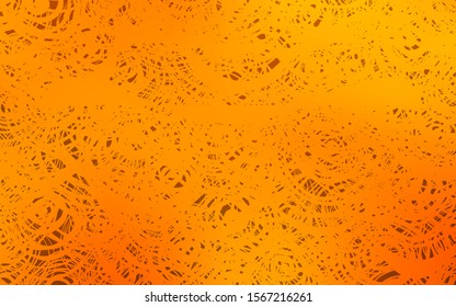 Light Orange vector natural abstract pattern. Brand-new colored illustration in blurry style with roses. The pattern can be used for heads of websites and designs.
