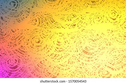 Light Orange vector natural abstract design. Modern geometrical abstract illustration with roses. The doodle design can be used for your web site.