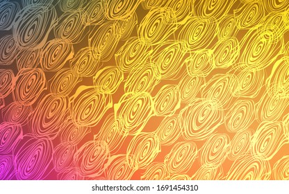 Light Orange vector natural abstract design. Modern geometrical abstract illustration with roses. The doodle design can be used for your web site.