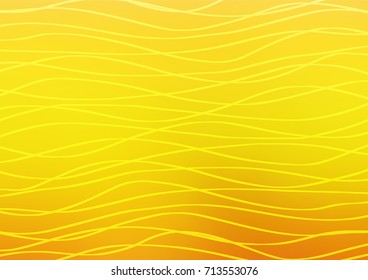 Light Orange vector natural abstract template. An elegant bright illustration with lines in Natural style. The elegant pattern can be used as a part of a brand book.