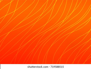 Light Orange vector natural abstract pattern. Sketchy hand drawn doodles on blurred background. Brand-new style for your business design.