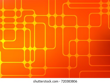 Light Orange vector natural abstract template. Doodles on blurred abstract background with gradient. The doodle design can be used for your web site.
