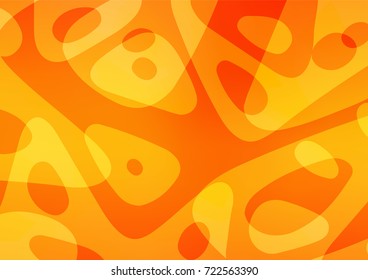 Light Orange vector natural abstract pattern. A vague abstract illustration with doodles in Indian style. The template can be used as a background for cell phones.