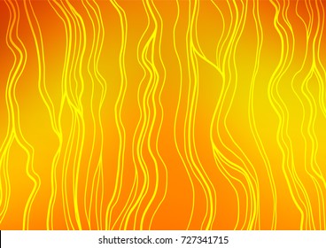 Light Orange vector natural abstract pattern. Decorative shining illustration with doodles on abstract template. The elegant pattern can be used as a part of a brand book.
