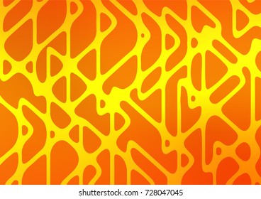 Light Orange vector natural abstract background. Colorful abstract illustration with lines in Asian style. A completely new design for your business.