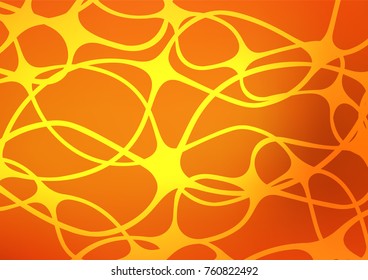 Light Orange vector natural abstract texture. Decorative shining illustration with doodles on abstract template. The pattern can be used for heads of websites and designs.