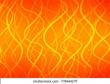 Light Orange vector natural abstract texture. A vague abstract illustration with doodles in Indian style. Brand-new style for your business design.