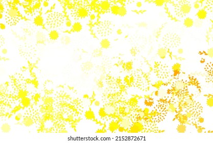 Luminosa Naranja de fondo natural con flores Ilustración abstracta moderna con flores. Patrón elegante para tu libro de marca.