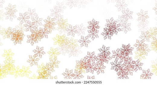 Vector de naranja claro fondo natural con flores. Ilustración con flores coloridas abstractas con gradiente. Mejor diseño para su negocio.