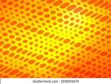Light Orange vector natural elegant template. Colorful illustration in abstract style with doodles and Zen tangles. Hand painted design for web, leaflet, textile.