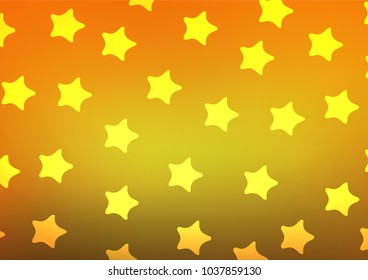 Light Orange vector natural elegant pattern. Blurred decorative design in Indian style with Zen tangles. The pattern can be used for coloring books and pages for kids.