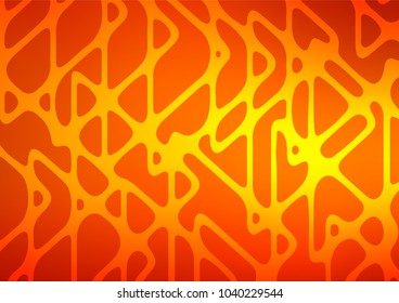 Light Orange vector natural elegant template. Glitter abstract illustration with doodles and Zen tangles. Brand-new design for your business.