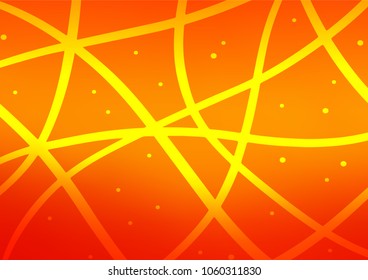 Light Orange vector natural elegant pattern. An elegant bright illustration with lines in Natural style. A completely new design for your business.