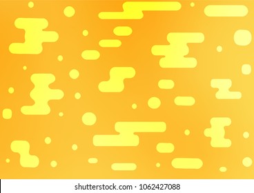 Light Orange vector natural elegant pattern. Decorative shining illustration with doodles on abstract template. The template can be used as a background for cell phones.