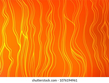 Light Orange vector natural elegant template. An elegant bright illustration with lines in Natural style. The pattern can be used for wallpapers and coloring books.