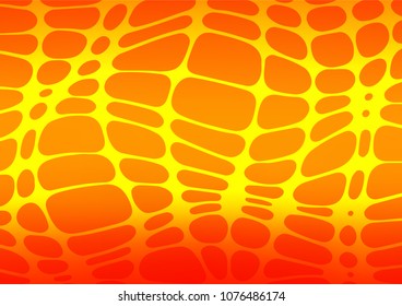 Light Orange vector natural elegant background. A vague abstract illustration with doodles in Indian style. The best blurred design for your business.