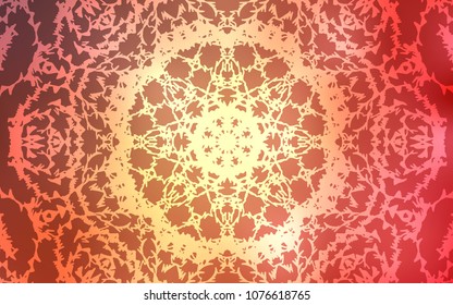 Light Orange vector natural elegant artwork. Modern geometrical abstract illustration with doodles drawn by child. The best blurred design for your business.