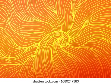 Light Orange vector natural elegant background. Brand-new colored illustration in blurry style with doodles. Hand painted design for web, wrapping, wallpaper.