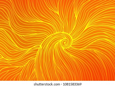 Light Orange vector natural elegant background. Colorful illustration in abstract style with doodles and Zen tangles. The doodle design can be used for your web site.