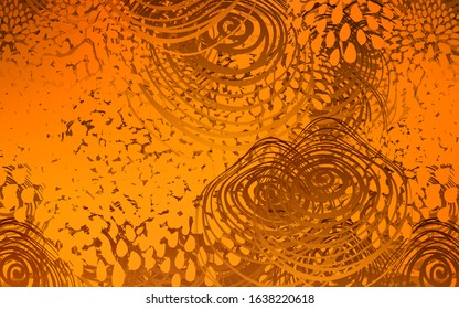 Light Orange vector natural elegant background. A completely new color illustration in doodle style with flowers. A completely new template for your business design.