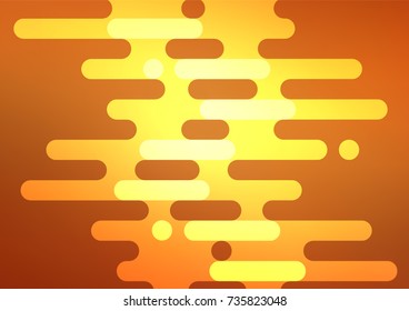 Light Orange vector natural elegant pattern. Doodles on blurred abstract background with gradient. Brand-new style for your business design.