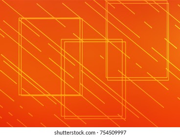 Light Orange vector natural elegant pattern. Geometric doodle illustration in Origami style with gradient. The best blurred design for your business.