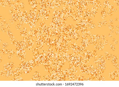 Light Orange vector natural pattern with leaves. An elegant bright illustration with leaves in Natural style. Doodle design for your web site.