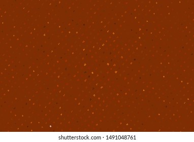 Light Orange vector pattern with ABC symbols. Abstract illustration with colored latin alphabet. Best design for a college poster, banner.