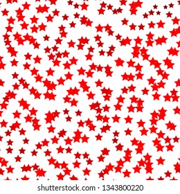 Light Orange vector pattern with abstract stars. Colorful illustration with abstract gradient stars. Pattern for new year ad, booklets.