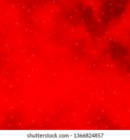 Light Orange vector pattern with abstract stars. Colorful illustration with abstract gradient stars. Best design for your ad, poster, banner.