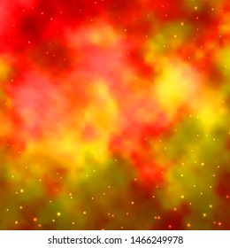 Light Orange vector pattern with abstract stars. Blur decorative design in simple style with stars. Pattern for websites, landing pages.