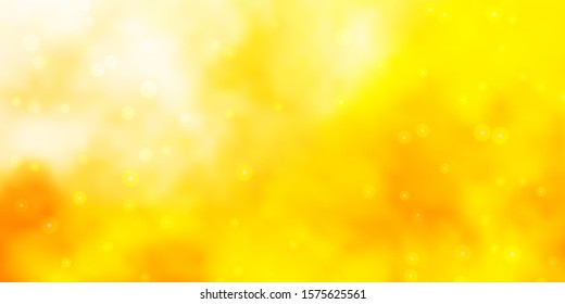 Light Orange vector pattern with abstract stars. Blur decorative design in simple style with stars. Pattern for websites, landing pages.