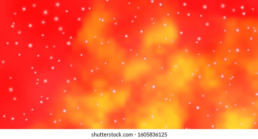 Light Orange vector pattern with abstract stars. Blur decorative design in simple style with stars. Pattern for websites, landing pages.