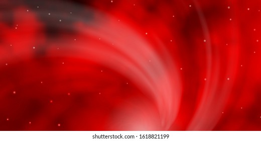 Light Orange vector pattern with abstract stars. Colorful illustration in abstract style with gradient stars. Best design for your ad, poster, banner.