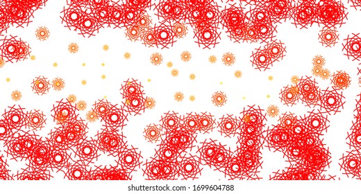 Light Orange vector pattern with abstract shapes. Colorful abstract forms with gradient in simple style. Elegant design for wallpaper set.