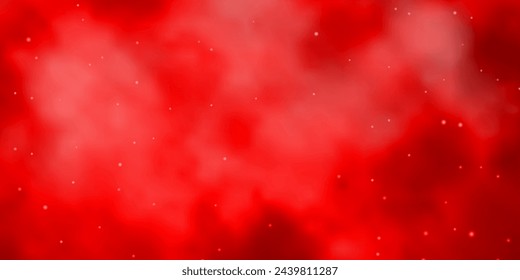 Light Orange vector pattern with abstract stars. Colorful illustration with abstract gradient stars. Theme for cell phones.