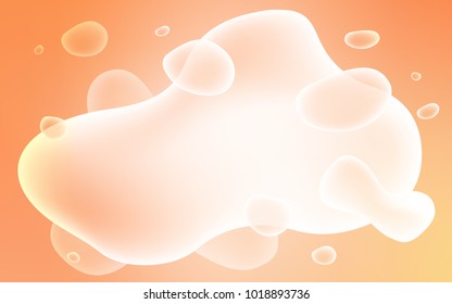 Light Orange vector pattern with bent lines. Colorful illustration in abstract memphis style with gradient. The best blurred design for your business.